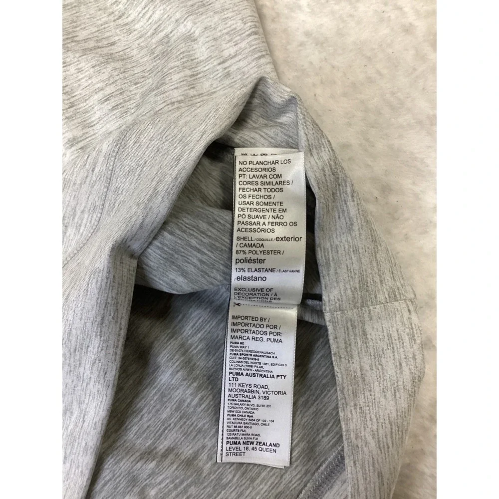Puma Golf Cloudspun Crewneck Mens XL High Rise Heather Gray Sweater 531279 02
